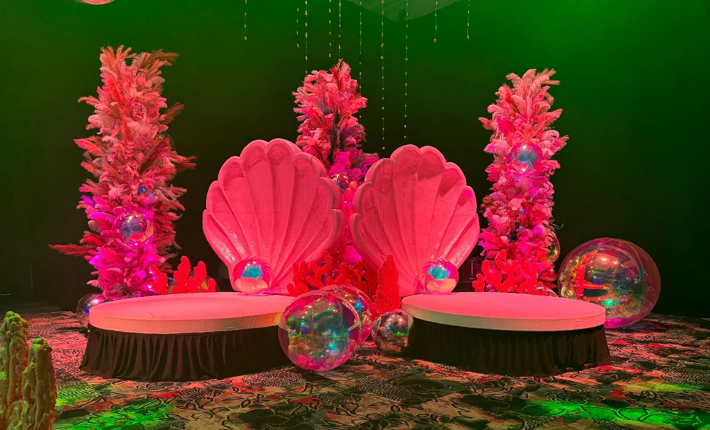 Custom sea-inspired experiential event installation by By Dzign
